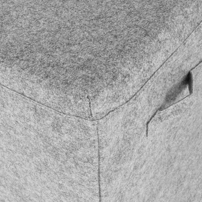 Harper Orchard Ford Light Gray Felt Toy Box By Harper Orchard